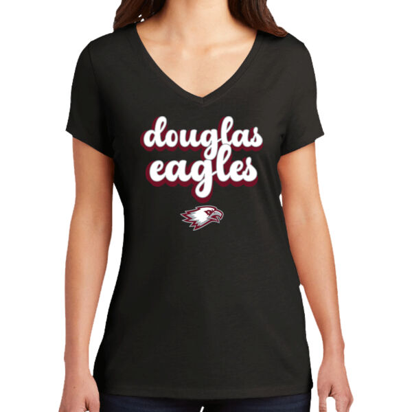 Players Number Ladies V Neck Thumbnail